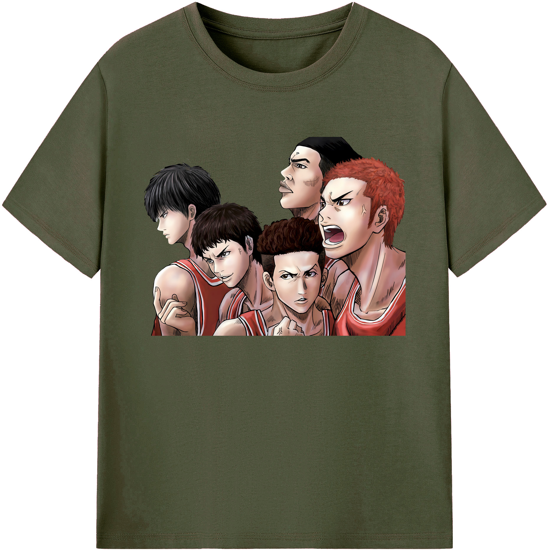 （画像用） SLAM DUNK／スラムダンク 綿100％ メンズ半袖Tシャツ｜肌触りやわらか＆通気性
